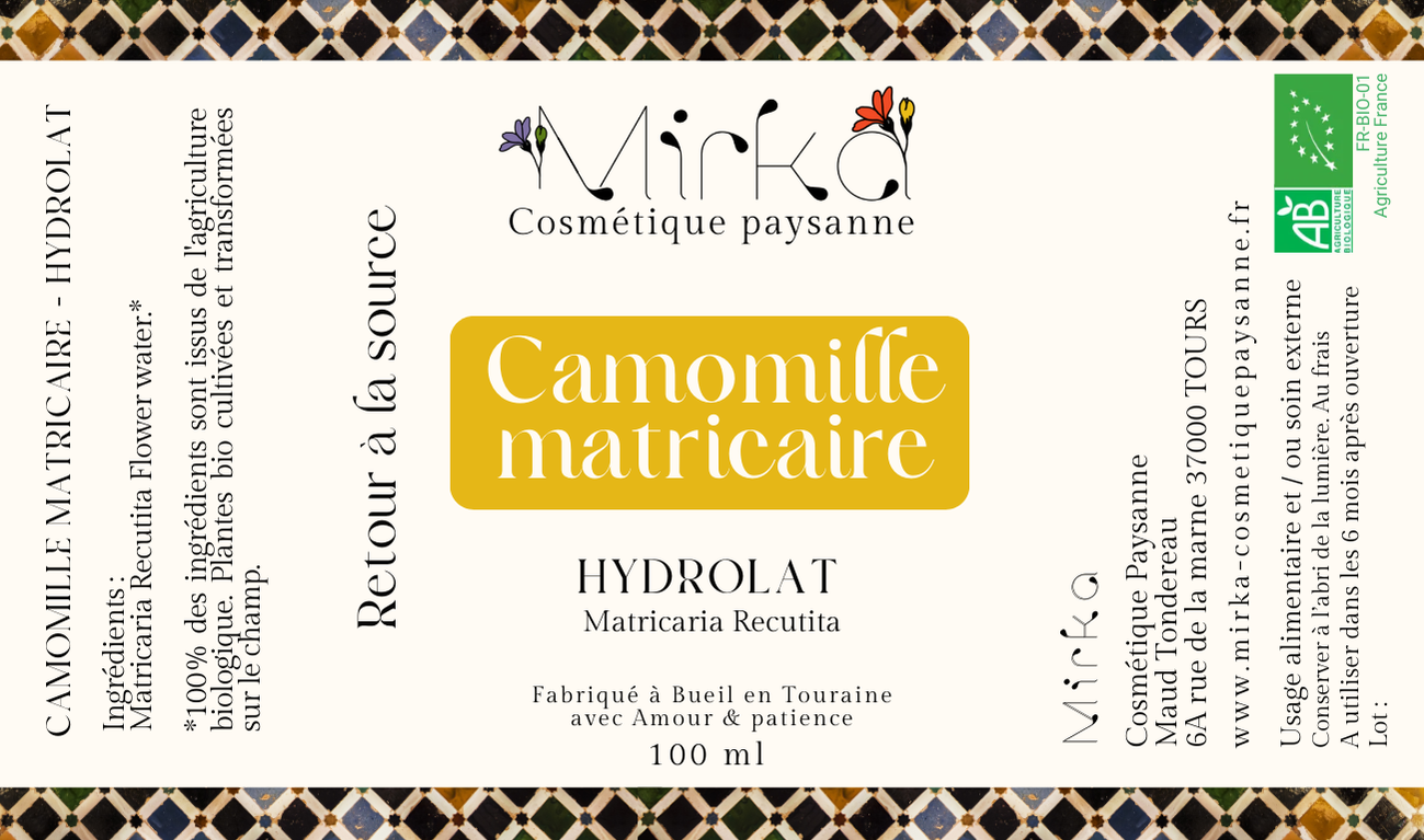 HYDROLAT DE CAMOMILLE MATRICAIRE