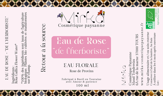 EAU DE ROSE "DE L'HERBORISTE" 100ml