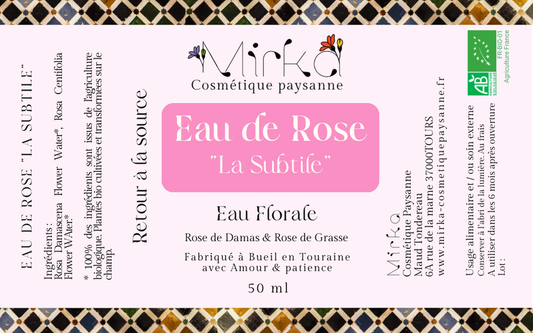 EAU DE ROSE "LA SUBTILE" - 50ml