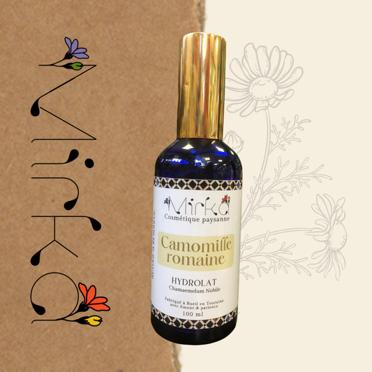 Hydrolat de camomille romaine - douceur et apaisement - Mirka Cosmétique Paysanne