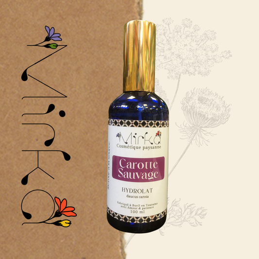Hydrolat de carotte sauvage - éclat du teint et revitalisant - Mirka Cosmétique Paysanne