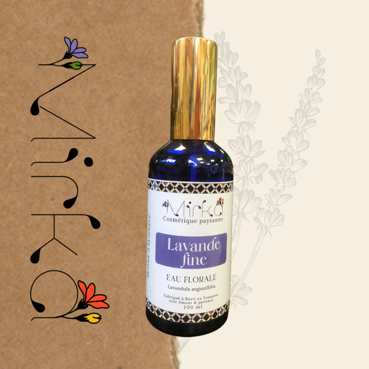Hydrolat de lavande fine - apaisant et cicatrisant naturel - Mirka Cosmétique Paysanne