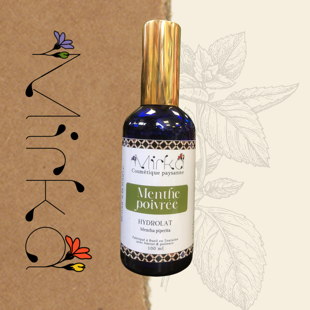 Hydrolat de menthe poivrée - rafraîchissant et purifiant - Mirka Cosmétique Paysanne