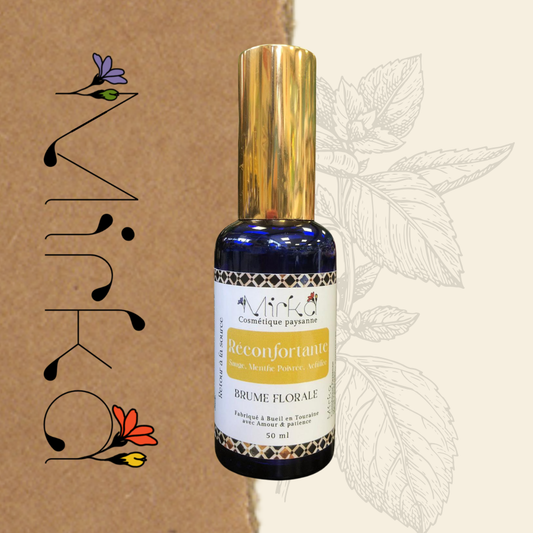 Brume florale Réconfortante 50ml - soin naturel apaisant - Mirka Cosmétique Paysanne