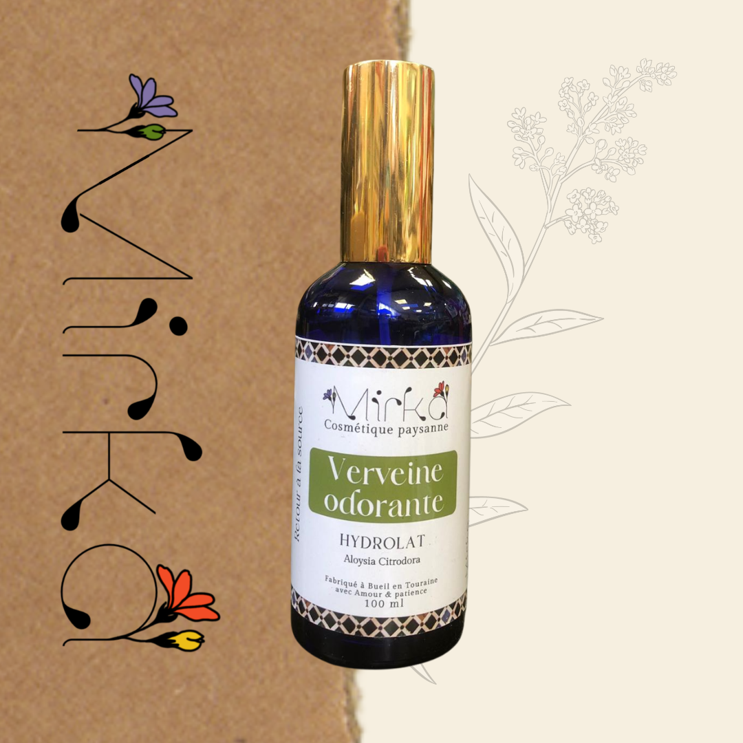 Hydrolat de verveine odorante - tonique et rafraîchissant - Mirka Cosmétique Paysanne